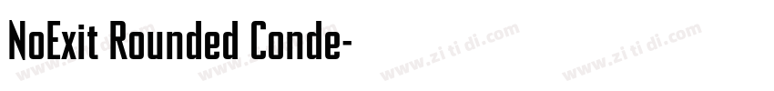NoExit Rounded Conde字体转换